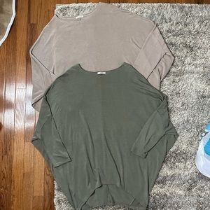 Set of 2 dolman tunics